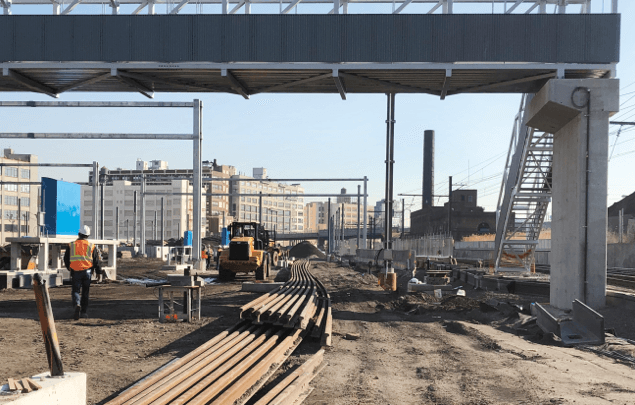 Station under construction