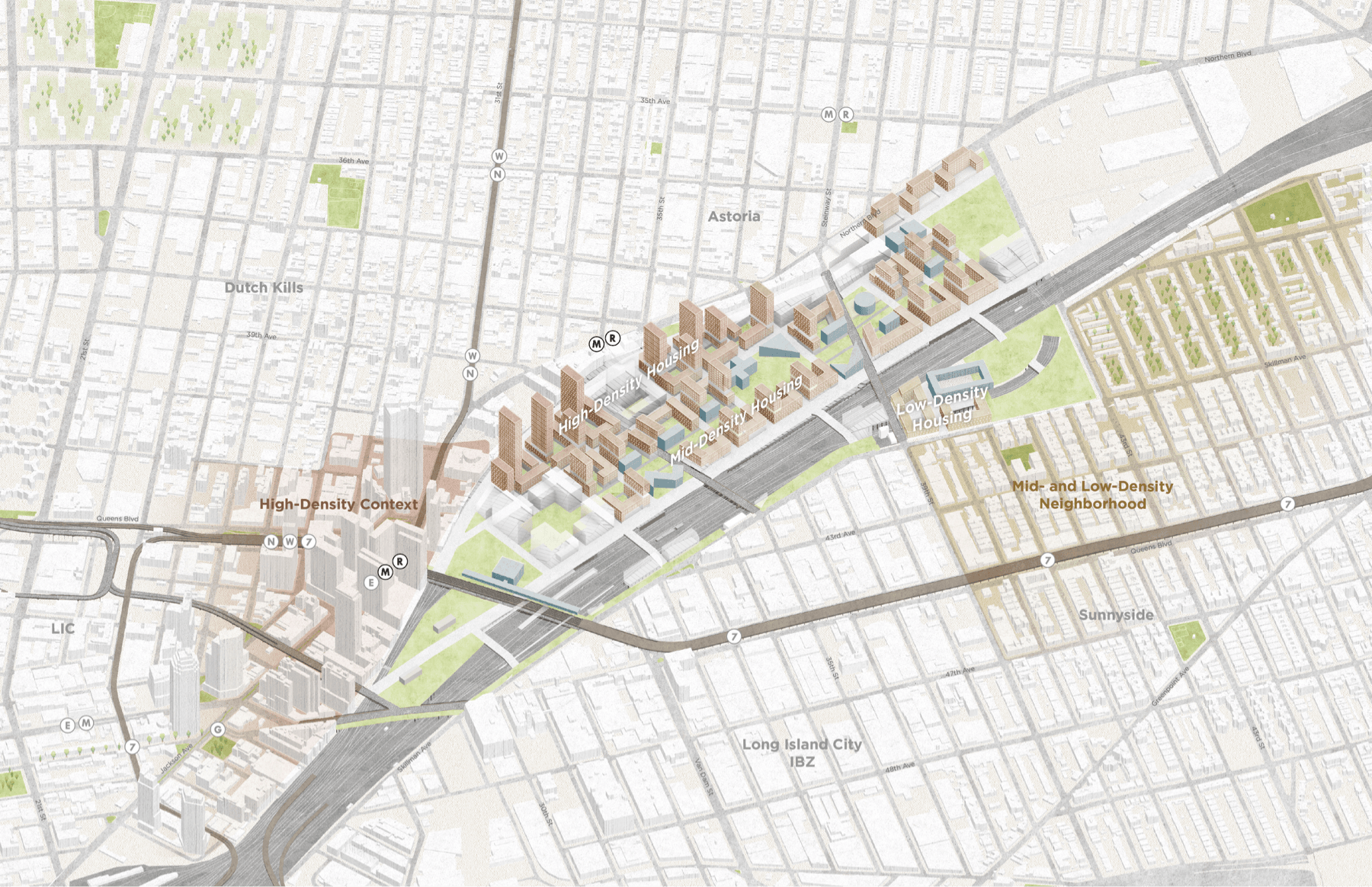 map of high density housing